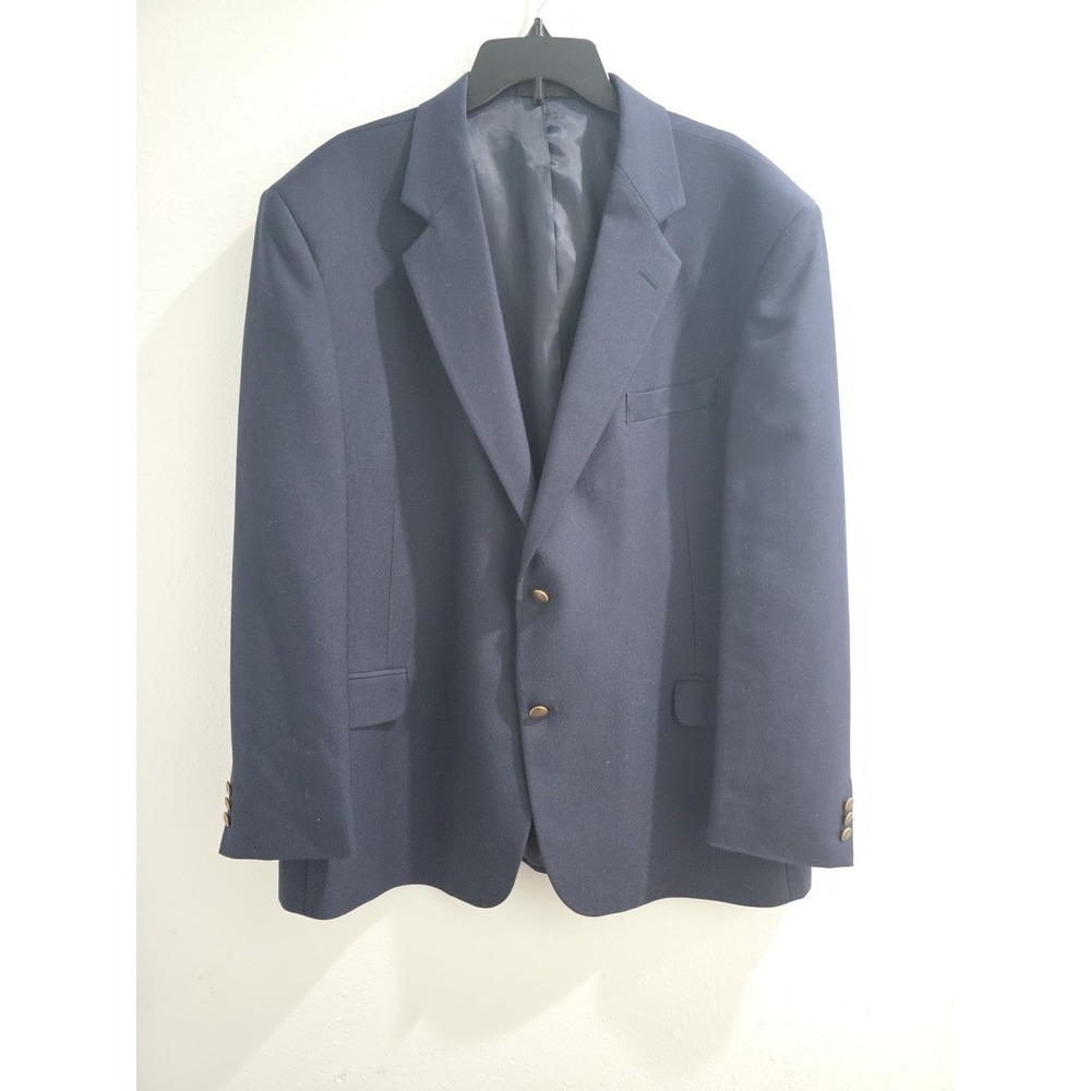 Milano International sport coat jacket mens 46R Navy blue